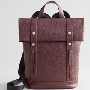 treasure and bond leather backpack